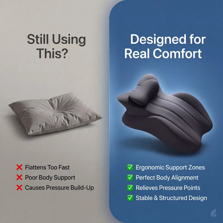 The Groovy Pillow – Comfort in Every Position
